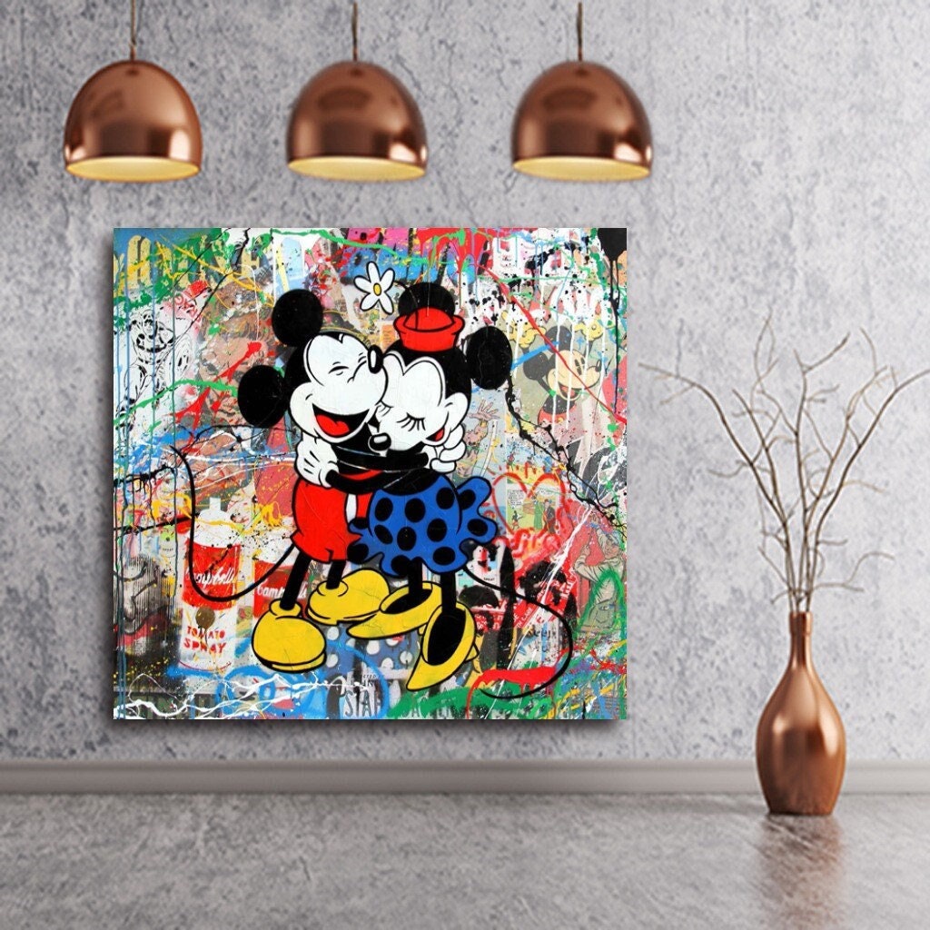 Mickey Mouse Wall Art Watercolor Poster Prints - Set of 6 (8 inches x 10  inches) Photos - with Mickey Minnie Donald Duck Goofy Pluto : :  Home & Kitchen