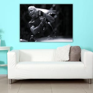 Charles Oliveira Print, Charles Oliveira Ready to Hang Canvas, UFC Print,UFC Poster, Minimalist, MMA Art Print for Home Decor, Gift for Him