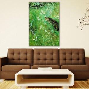 Cat in the Summer Meadow By Bruno Liljefors Ready To Hang Wall Art Canvas Print, Bruno Liljefors Poster Wall Art, Bruno Liljefors Artworks