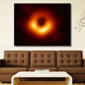 Black Hole Ready to Hang Poster Print First Black Hole Photo Canvas Wall Art First Black Hole Photo Print NASA Wall Art Space Wall Art Print