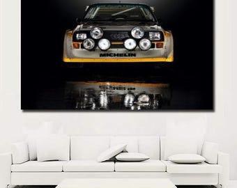 Audi Sport Quattro S1 E2 Print Audi Quattro S1 Canvas Wall Art Audi Quattro S1 Supercar Game Room Decor Art Man Cave Decor Gift for Him