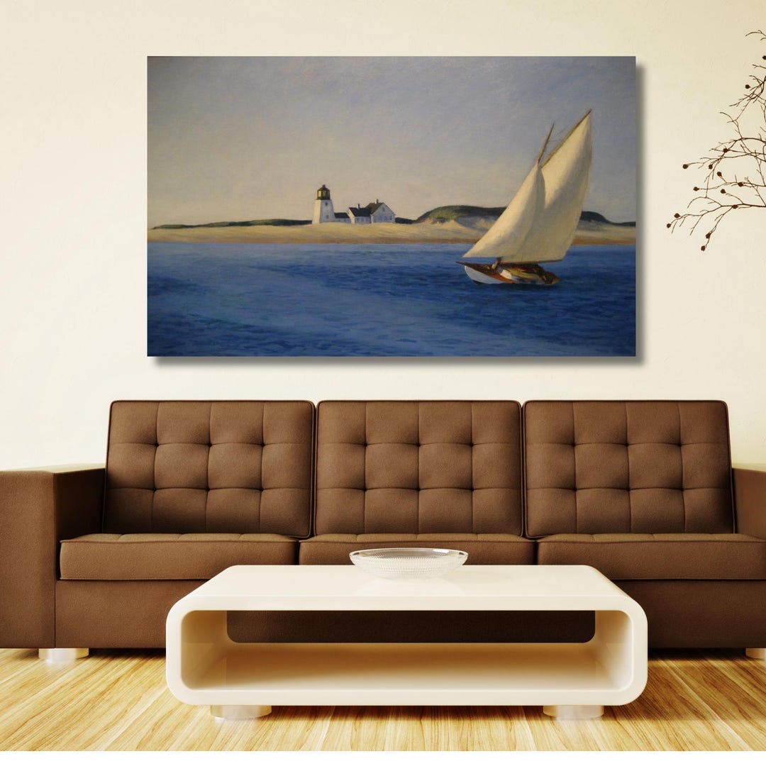 Edward Hopper the Long Leg Readytohang Canvas Print Edward Hopper