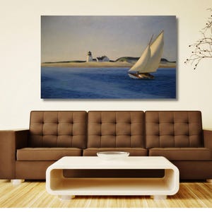 Edward Hopper The Long Leg Ready to Hang Canvas Print,Edward Hopper Canvas Museum Painting Art,Modern Poster Art,Hopper Canvas Wall Art