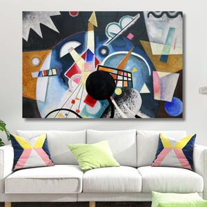 Wassily KANDINSKY Signed Ready-to-Hang Canvas Composition VIII Fine Reproduction Fine Art Print Large Kandinsky Print Wassily Kandinsky Art