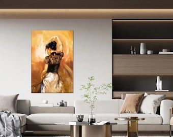 Romany Dancer Print Canvas Abstract Artwork Dancers Wall Art Dancing Canvas Print Dancer Wall Decorations Dancing Paintings Modern Art