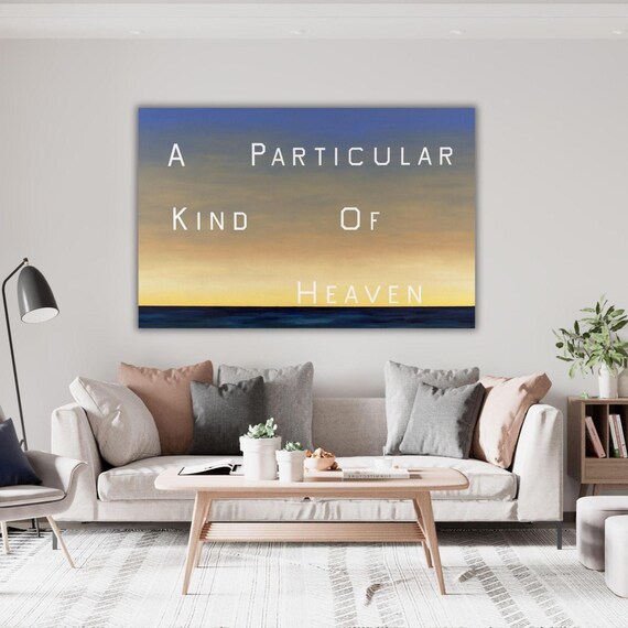A Particular Kind of Heaven by Ed Ruscha - Canvas Framed Wall Art
