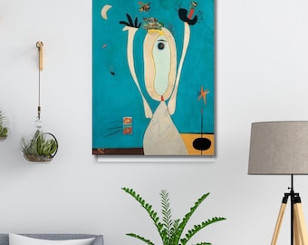 ジョアン・ミロ プリント - ヤシの木のある家 1918年 - スペインの画家