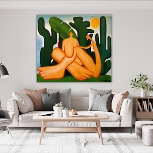 Anthropophagay 1929 by Tarsila do Amaral Art Archival Quality Print, Tarsila do Amaral Quality Print , Tarsila do Amaral Poster, Canvas Art
