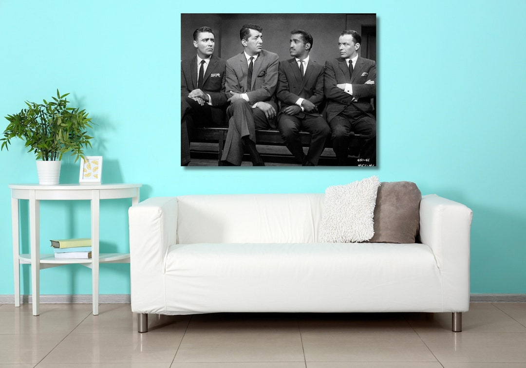 The Rat Pack Art Canvas, Frank Sinatra, Dean Martin, Sammy Davis Jr