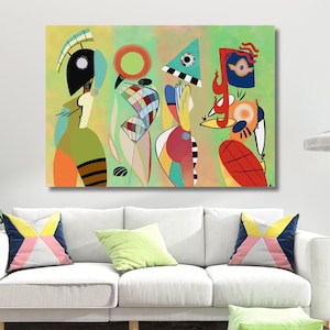 Wassily Kandinsky Color Study Wall Art Wassily Kandinsky Canvas Art Kandinsky Abstract Modern Canvas Wall Art Print Expressionism Art Poster
