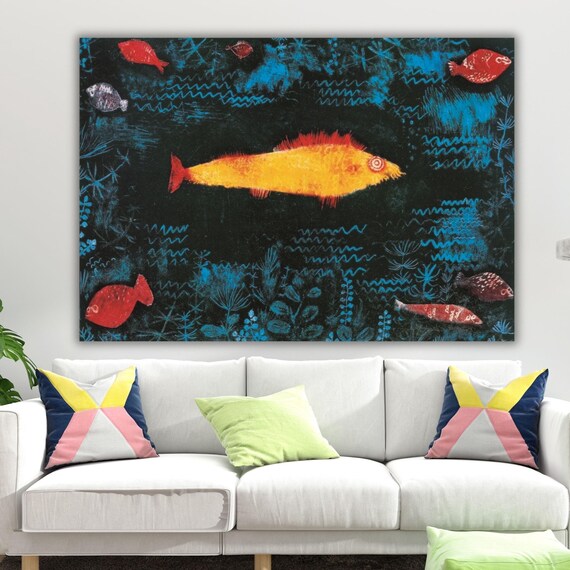 パウル・クレー「金魚」すぐに飾れる絵画ポスター パウル・クレー