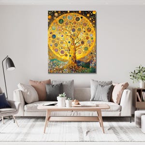 The Tree of Life by Gustav Klimt Art, Gustav Klimt Canvas Wall Art ,Gustav Klimt Canvas Art The Tree of Life, Gustav Klimt Artwork Canvas