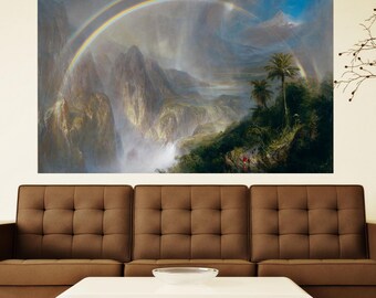 Rainy Season in the Tropics by Frederic Edwin Church Ready-to-Hang Canvas Print Art Frederic Edwin Church Canvas Church Artwork Vintage Art