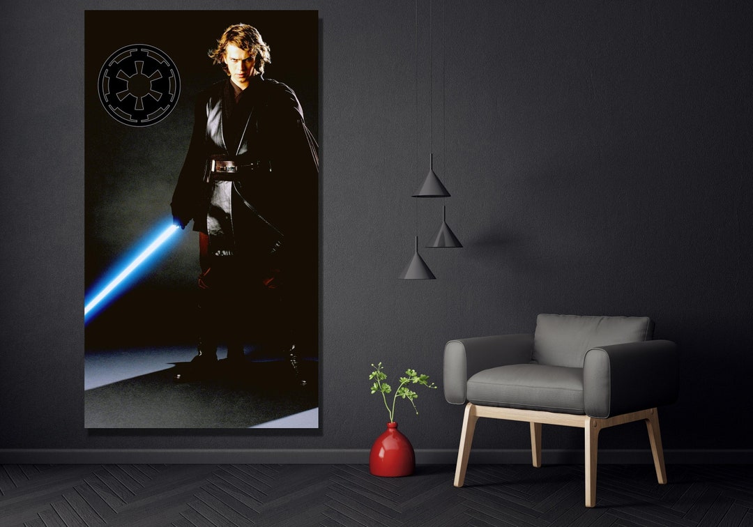 Starwars Anakin Poster,obi Wan Poster Canvas Wall Art,anakin Skywalker ...