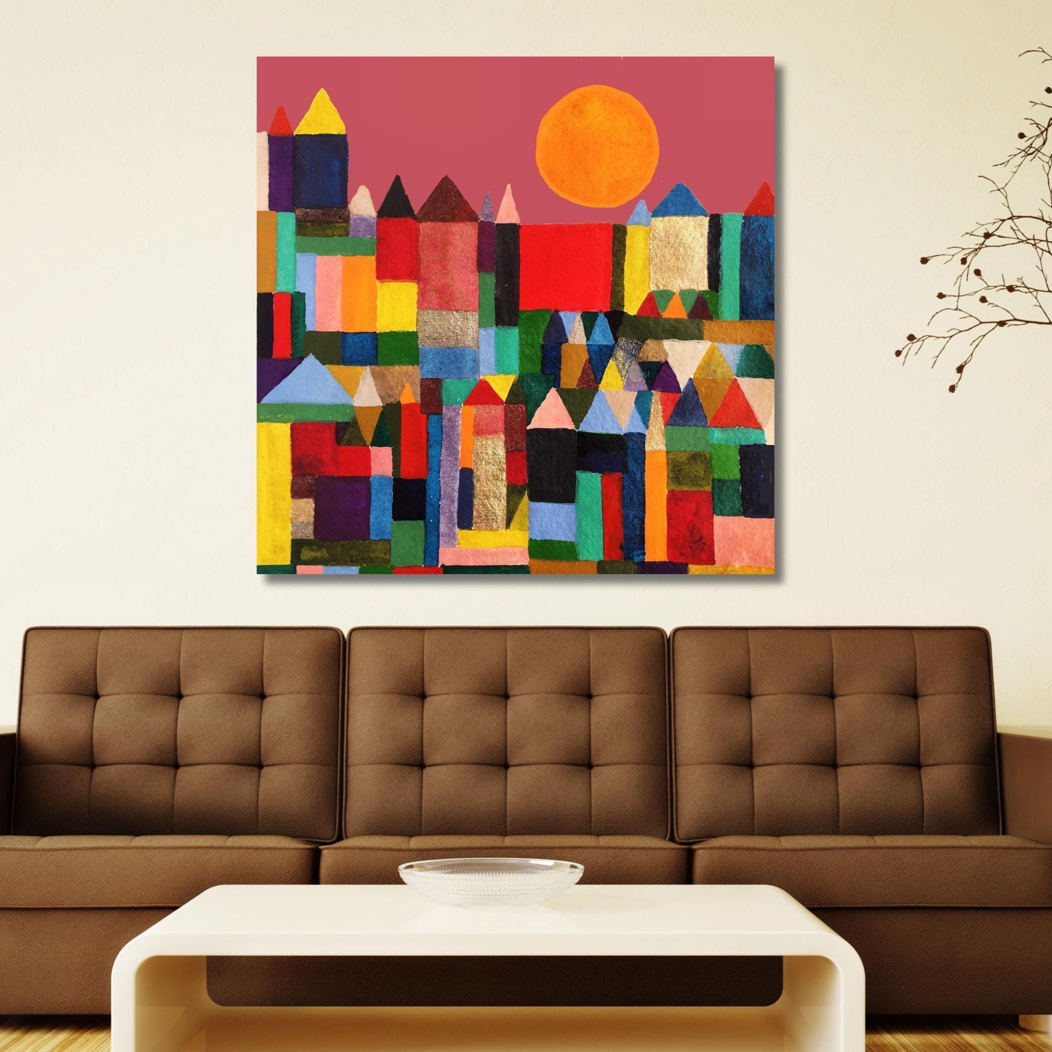 Paul Klee Castle and Sun Canvas Print Paul Klee Artworks Poster