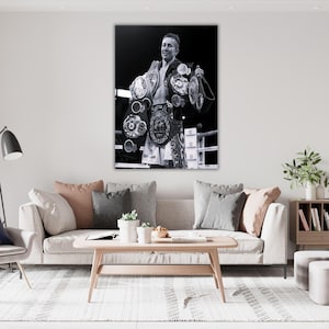 Gennadi Golovkin Print, Modern Boxing Print, Boxing Bedroom Decor, Boxing Poster, Minimalist Boxing Wall Art for Office, Boxing Gift Ideas