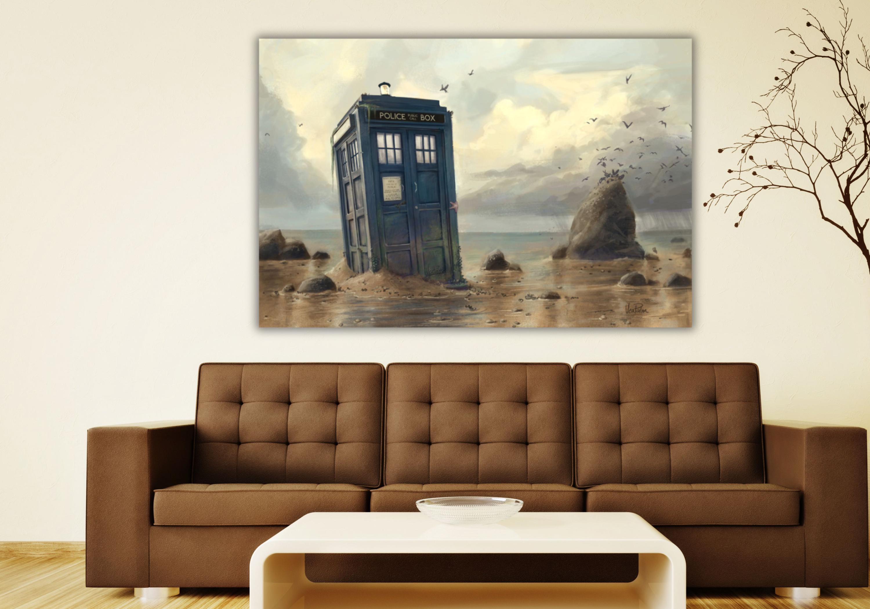 Doctor Who TARDIS Box by Vincent Van Gogh Art the Starry Night Style ...
