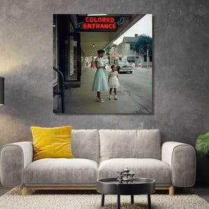Gordon Parks Print Department Store CANVAS Mobile Alabama 1956 Wall Art Black Lives Matter African American Poster Wall Art Ready to Hang