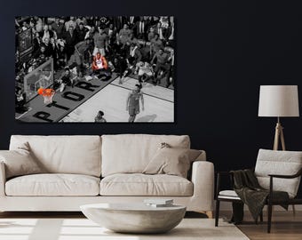Kawhi Leonard Last Shot Kawhi Leonard Buzzer Beater Poster Toronto Raptors Kawhi Leonard Canvas Toronto Raptors Print Ready to Hang Canvas