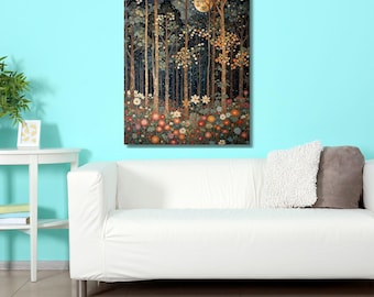 William Morris Ready-to-Hang Canvas Exhibition Art Morris Wall Decor William Morris Poster William Morris Vintage Flower Morris Flower Gift