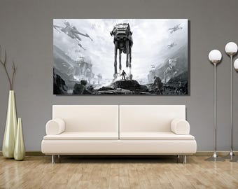 Plakat Gwiezdnych Wojen, Plakat Filmowy, Epicki Plakat Gwiezdnych Wojen, Wydruk Pełnego Zestawu Postaci, Film, Sztuka Filmowa, Płótno Ścienne, Sztuka Ścienna, Jaskinia Człowieka, Prezent dla Dzieci
