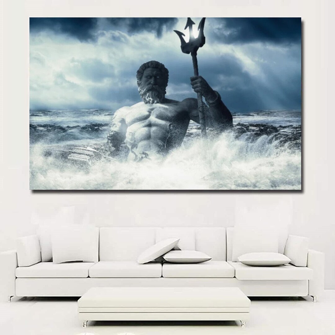 God of the Sea Print,poseidon Print,greek Mythology, Poseidon Poster