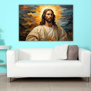 Jesus Canvas, Spiritual Canvas, Jesus WALL ART,Christ Canvas,Home Decor, Church Decor Canvas Art,  Lord Jesus Canvas, Canvas, Canvas Art