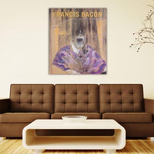 Francis Bacon Ready To Hang Canvas Wall Art, Pope Innocent, Interior Design Art, Art Poster, Gallery Art, Home Wall Decor, Multiple Sizes