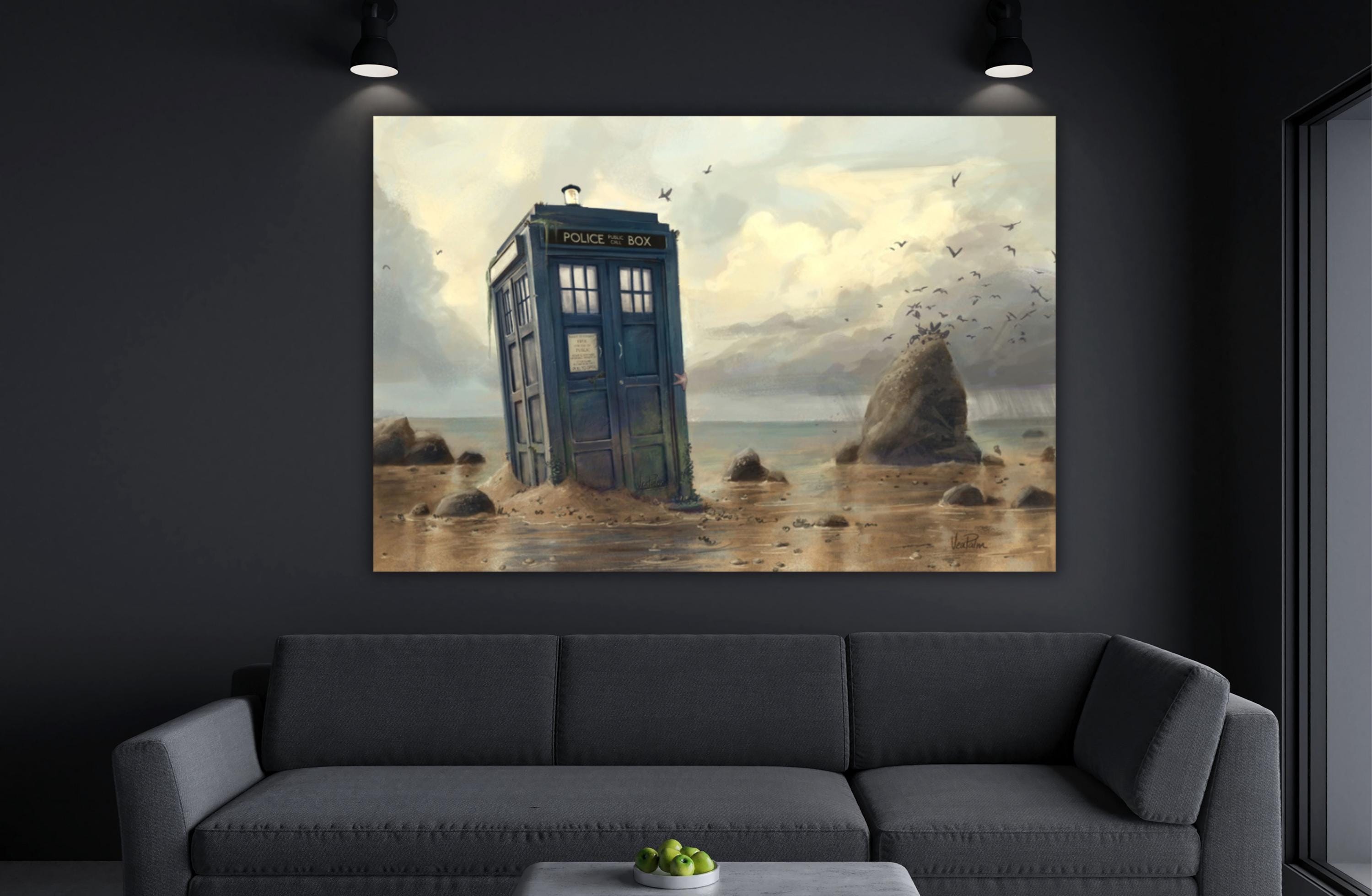 Doctor Who TARDIS Box by Vincent Van Gogh Art the Starry Night Style ...