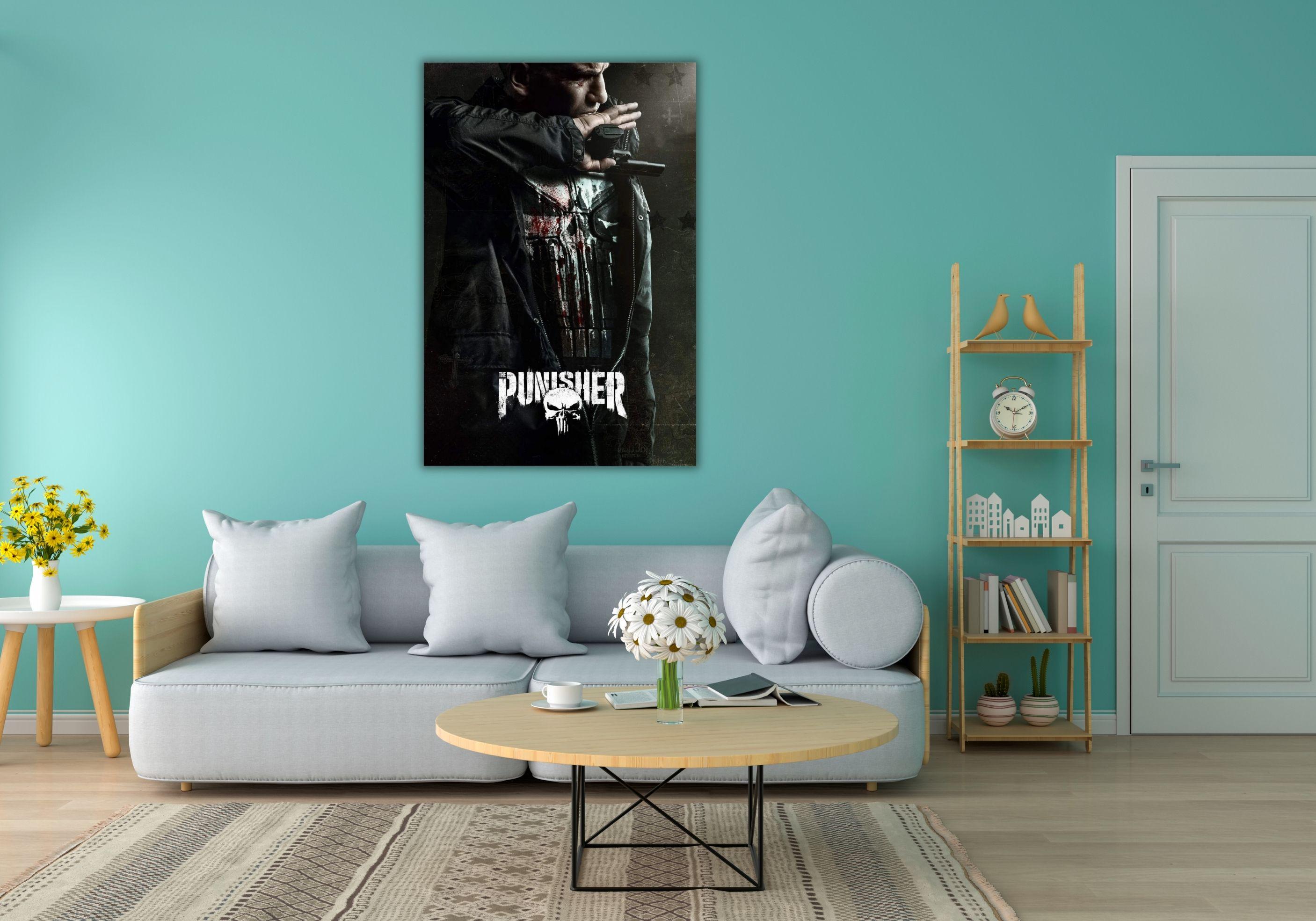 Poster TV The Punisher (8) sur toile - Décoration pour chambre à coucher, bureau, chambre - Cadeau sans cadre - 60 x 90 cm Poster TV The Punisher (8) sur toile - Décoration pour chambre à coucher, bureau, chambre - Cadeau sans cadre - 60 x 90 cm