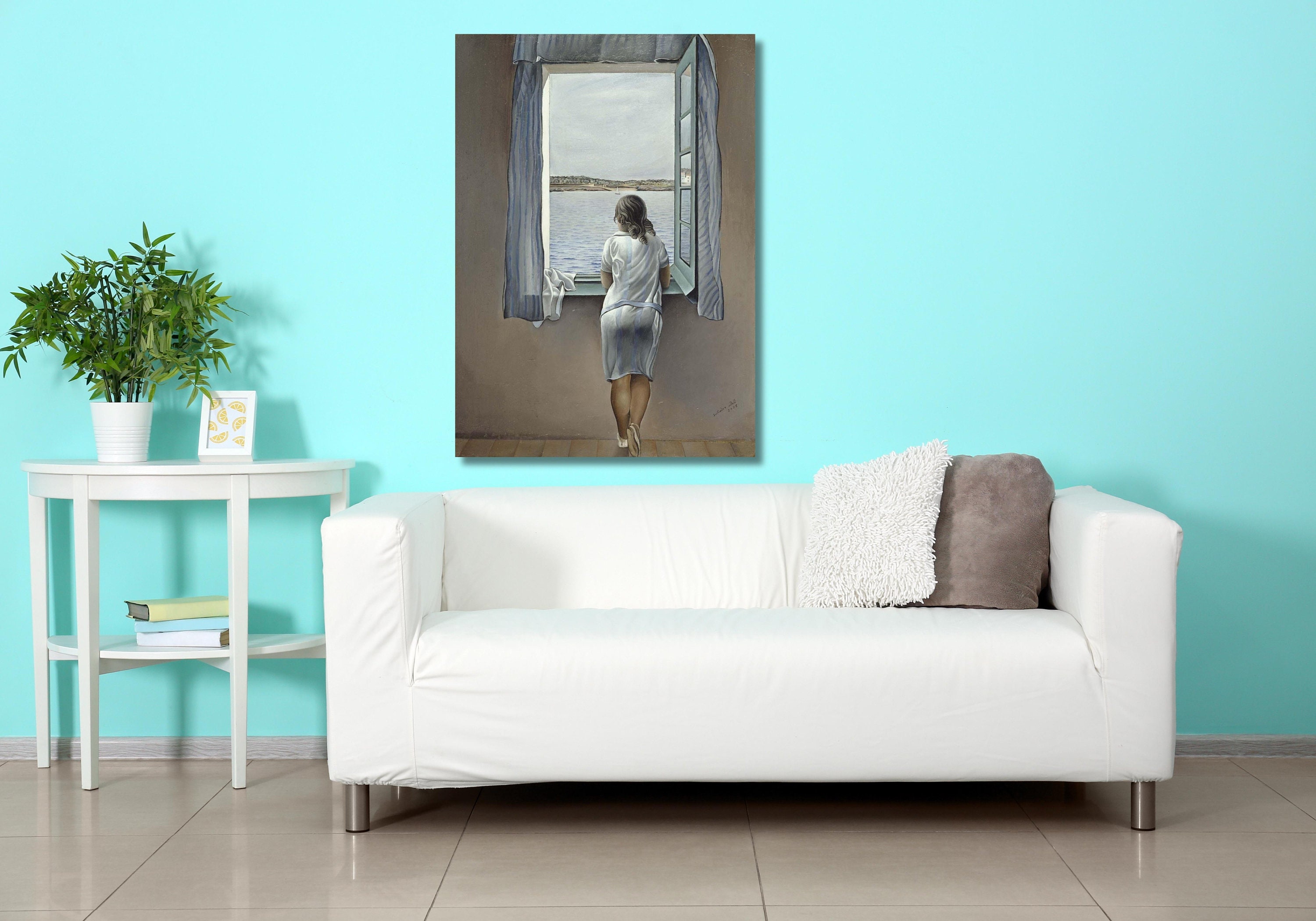 Girl at the Window by Salvador Dalí Wall Art Canvas Poster - Etsy
