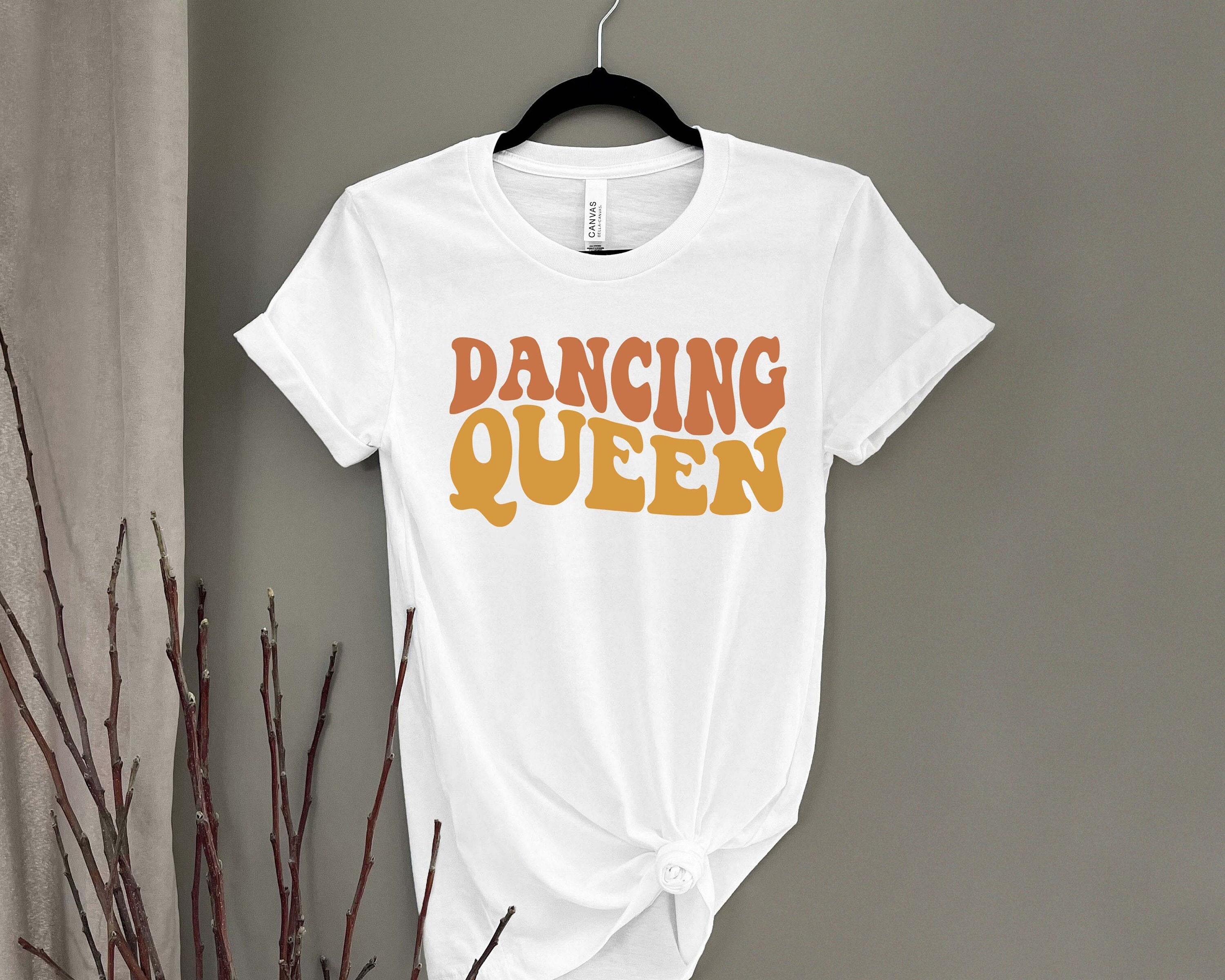 Dancing Queen, Dancing, Dance Wavy Text PNG file, perfect for decals  Sublimation, Transfers, T-Shirts, Cups and More