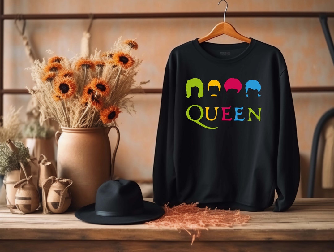 Rock the Stage With Queen Band Sweatshirt Festival Clothing for Music