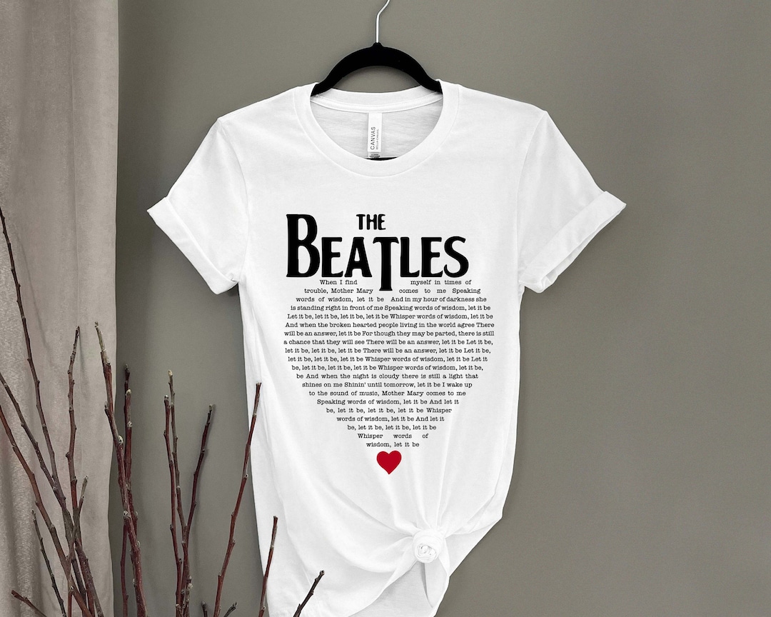 T-shirt Femme Beatles - Let It Be - Noir - Taille L - Neuf Avec étiquettes