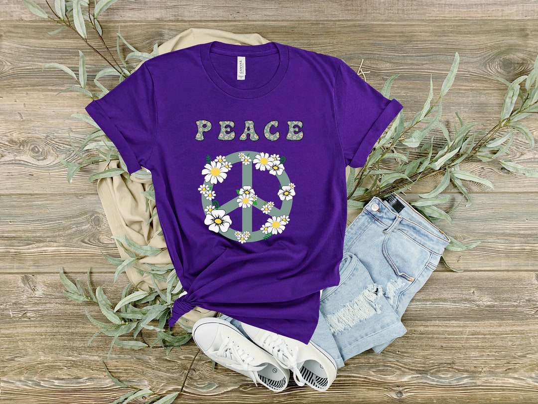 Peace Shirt Peace Sign Shirt Greenpeace Gifts Peace in the Home in the World Teach Love Tshirt