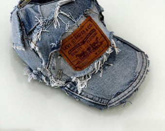 Denim reworked cap