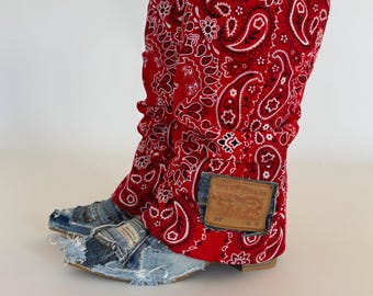 Bandana / Jeans Stiefel Größe