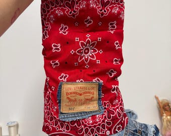 Bandana / stivali di jeans taglia
