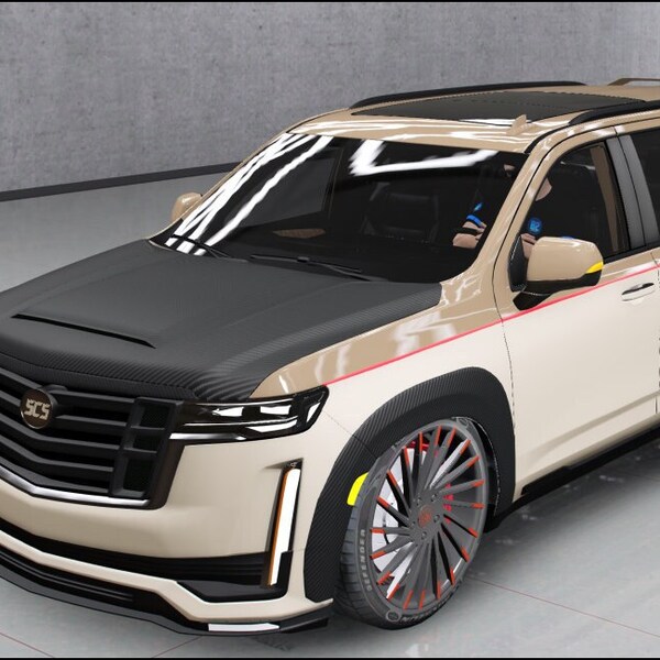 Debadged Cadillac Escalade Widebody Fully BulletProof | FiveM | Grand Theft Auto 5 | Optimized | Mod | High Quality