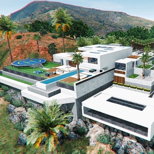 MLO Mega Villa Design Herrenhaus | FünfM | Grand Theft Auto 5 | Optimiert | Mod | Hohe Qualität