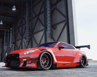 Nissan GTR R35 Liberty Walk Build Custom SP Ready | FiveM | Grand Theft Auto 5 | Optimized | Mod | High Quality | Cars