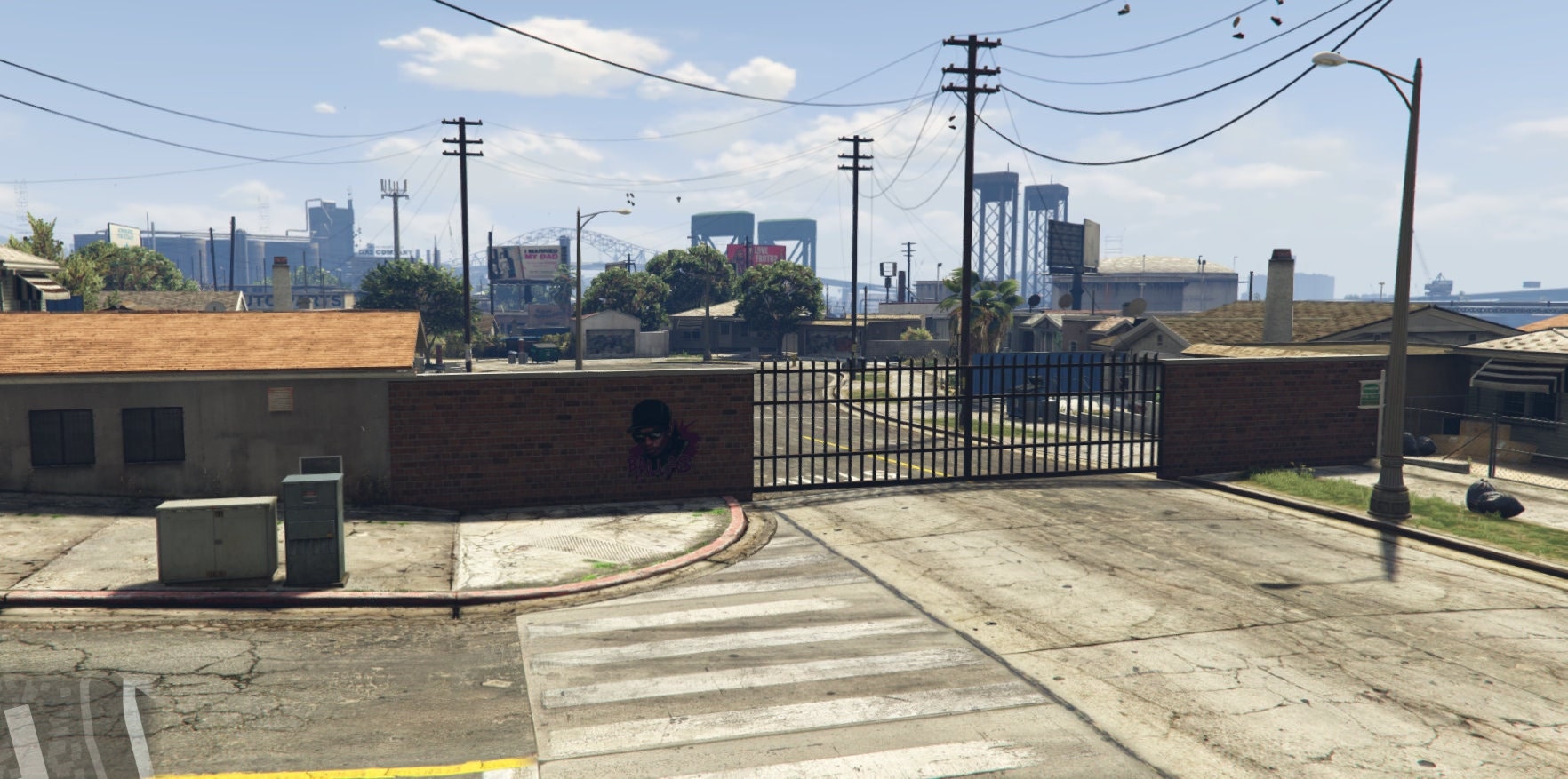 Grove Street Gated Culdesac grove Street Automatic Gate V2 Fivem Grand Theft Auto 5 Optimized