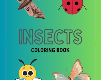 Printable Bugs Coloring Sheets | Kids Learning Worksheets | Fun Insects Activity PDF