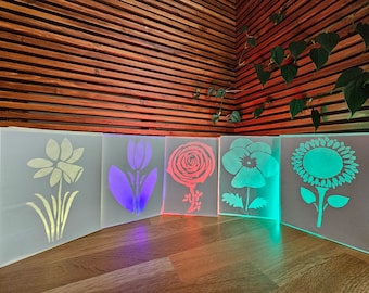 Summer Blooms Flower Luminaries