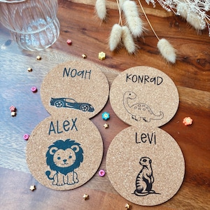 Untersetzer personalisiert, Kindergeburtstag, Platzkarten, Gastgeschenk, Mitgebsel, Tischdeko, Pirat, Party, Tiere, Prinzessin, Pokemon