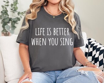 T-shirt Humour 'Je Ne Chante Pas Toujours' - Pour Chanteurs Et Musiciens - Cadeau Drôle Homme Femme - 11