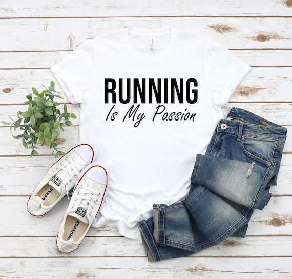 Running in sale cotton t shirt