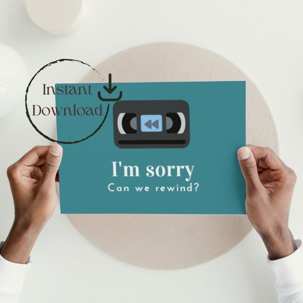 I'm Sorry Card - Etsy