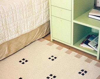 Handwoven Swedish Wool Rug | Scandinavian Decor for Living Room | Custom Size Available