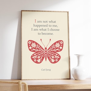 Carl Jung Quote Wall Art, Therapy Office Decor Print, Printable Mental Health Poster, Therapy Office Hanging, Psychology, Digital Download